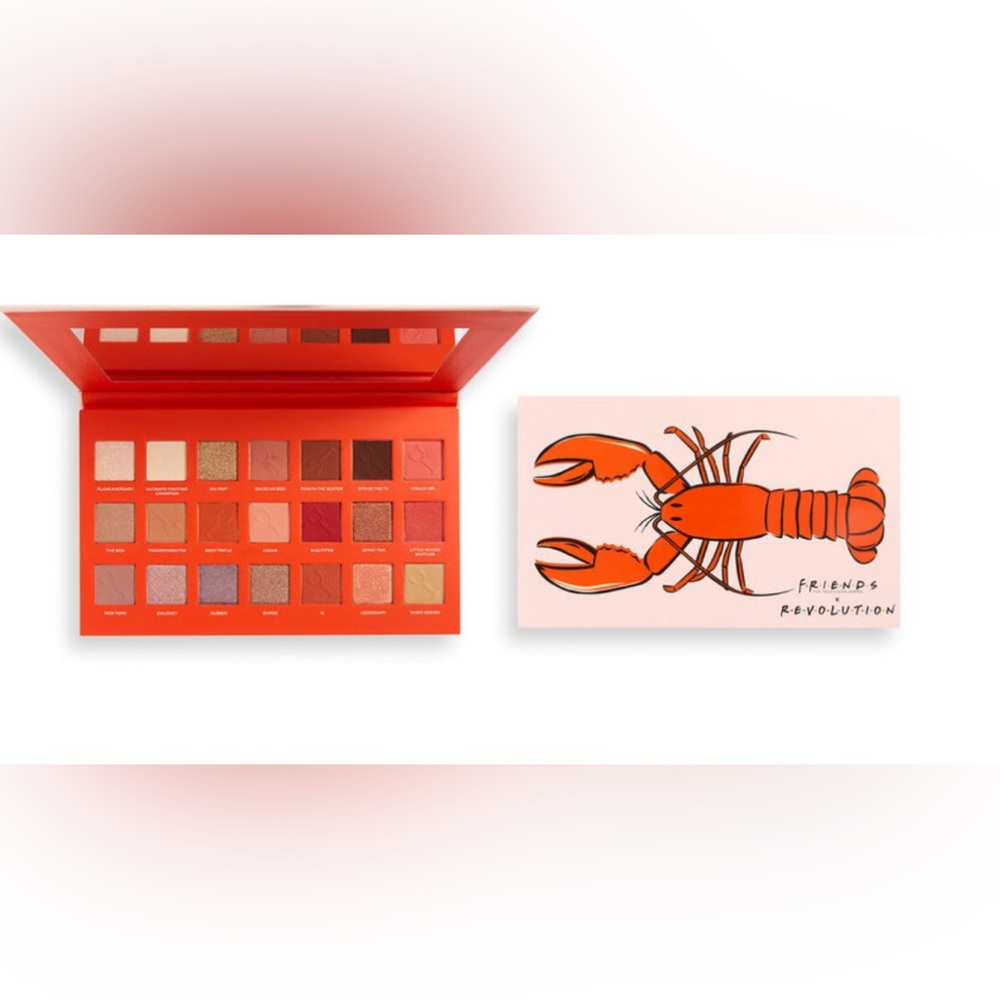 Revolution Friends Eyeshadow Palette - Bold Reds and Oranges